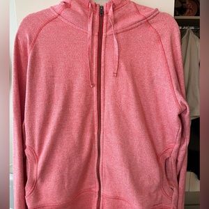 Patagonia Women's Heathered Red Cloud Stack Zip Hooded Sweatshirt Women’s XL